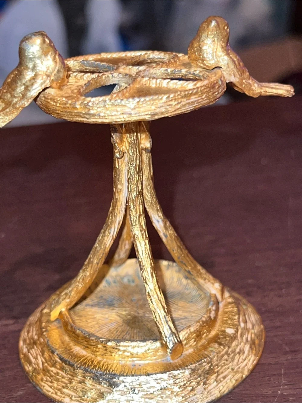 Vintage Hanna Gold Bird Toothbrush Holder
